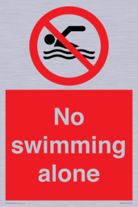 No swimming alone